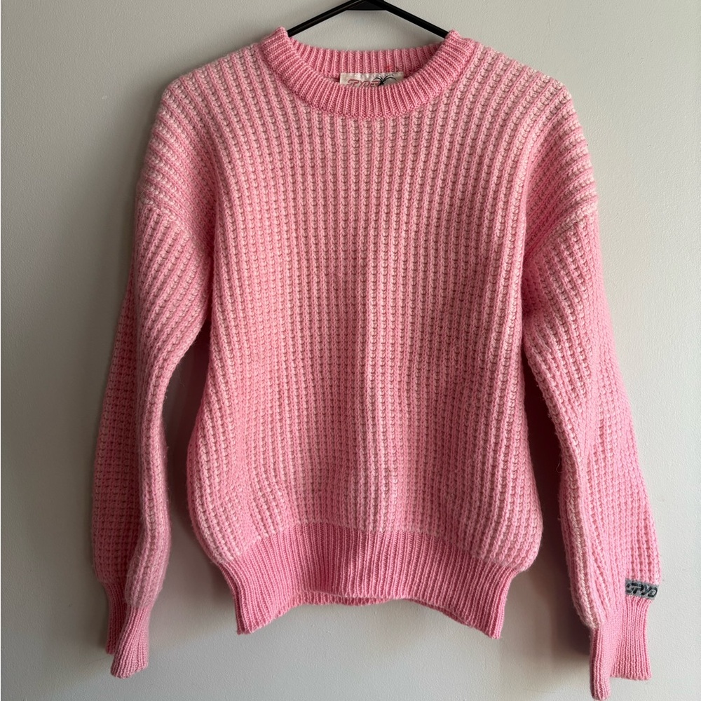 90s Vintage Spyder Baby Pink Wool Knit Sweater 💕